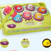 Educational Unisex Whack a Mole Counting Score Game Toy 2 Soft Plastic Hammers for Kids